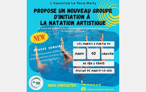 Cours d'initiation natation artistique